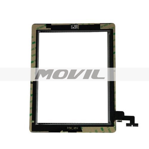 Black iPad 2 Digitizer Touch Screen Front Glass Assembly